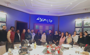 校领导参加外籍教师新年茶话会